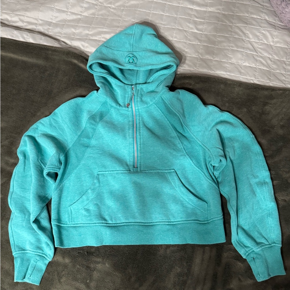 Lululemon Oversized Half-Zip Cropped Scuba Hoodie